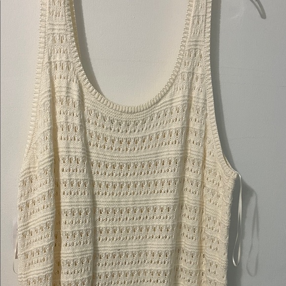 Old Navy Cream Knit Tank Dress - Picture 5 of 5